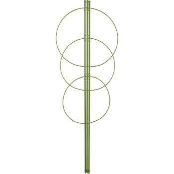 Bioogrod 721307 augu balsta gredzeni, 3 gredzeni, 75cm, 27,5cm, tērauds, zaļš (721307)