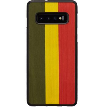 Man&Wood Aizmugurējais vāciņš M6335B, 76x158x9mm, 28.3g, dabīgs koks, polikarbonāts, saderīgs ar Samsung Galaxy S10 Plus (M6335B)