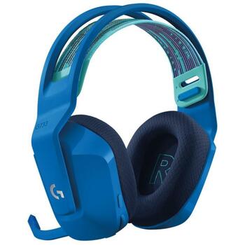 Logitech austiņas G733 981-000943 bezvadu, 20 m, 29 h akumulatora darbības laiks, 20-20000 Hz, 39 Ω, multicolor apgaismojums (981-000943)