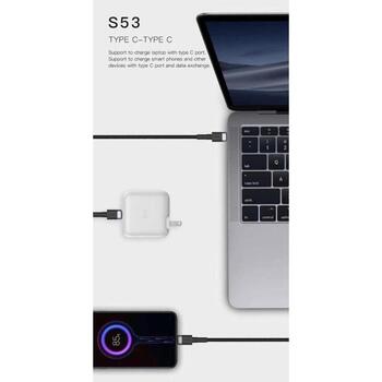 Orsen USB кабель S53, 3A, 1м, TPE + ткань, YD/T 1591-2009 (S53)