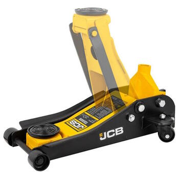 JCB JCB-TH31501 домкрат, 1.5т, 355мм, 80мм, алюминиевый, с двойной помпой, низкопрофильный, с резиновой прокладкой (JCB-TH31501)