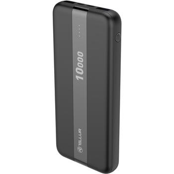 Tellur Power Bank PBC103 TLL158301, 10000mAh/37Wh (3,7V), Li-полимер, 2x5V/2,1A USB выходы, LED индикатор (TLL158301)