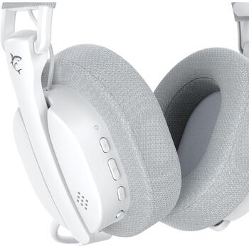 White Shark Наушники FIRECREST-W, 160g, Белый, 20Hz-20KHz, 126dB±3dB, 18 Ом, Bluetooth, Встроенный микрофон, Складная конструкция (FIRECREST-W)