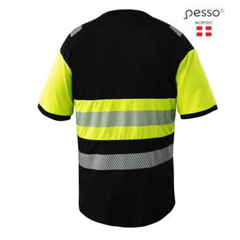 Pesso Hi-Vis футболка HVMJ-2XL, 2XL, желтый/черный, 100% полиэстер, 170г/м², EN ISO 20741, класс 1 (HVM_J-2XL)