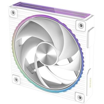 Zalman ventilators ZM-DF120 WHITE, 120mm, 800-2300RPM, 70.1CFM, 34.5dBA, 2.13mmH2O, ARGB, PWM, 2 lodīšu gultnis (ZM-DF120 WHITE)