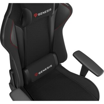 Genesis Игровое кресло Nitro 440 G2, NFG-2115, 126-133см, 18кг, 5 колес, эргономичное, регулируемая высота, поддержка поясницы (NFG-2115)