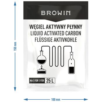 Browin 405112 šķidrā aktīvā ogle 25 L, 140 g, kokosšķiedra, efektivitāte 30 (405112)
