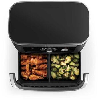Ninja aerogrils AF500EU, 2470 W, 10.4 l, 40-240 °C, taimeris, nelīpošais pārklājums, Dual Zone, MegaZone (AF500EU)