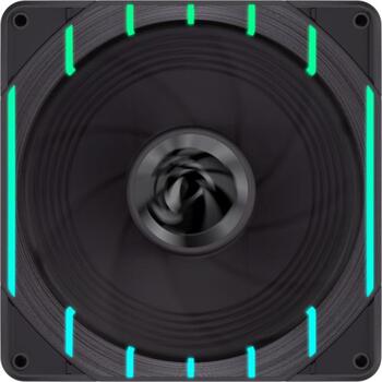 Gamemax Korpusa ventilators TORNADO T12 ARGB-R, 130mm, 66.89 cfm, 800-2200 rpm, 32.12 dBA, Hidrauliskais gultnis (TORNADO T12 ARGB-R)