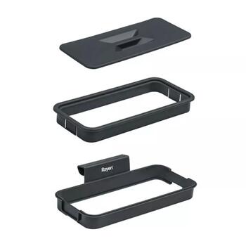 Rayen держатель для мусорного пакета 016202, 24.5x13.5x5.5см, с крышкой, без винтов, до 4.5кг (016202)