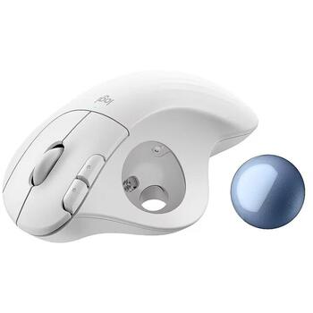 Logitech ERGO M575S Bezvadu Trackball Pele 910-007030, 2000 DPI, 5 pogas, Bluetooth, USB, 10 m bezvadu diapazons (910-007030)