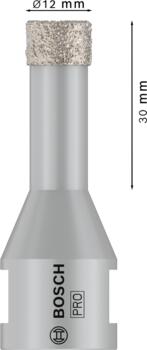 Dimanta kroņurbis 12 mm DrySpeed Best for Ceramic, Mazām leņķa slīpmašīnām PRO CERAMIC DRY KROŅURBIS, 2608599042, BOSCH (2608599042)
