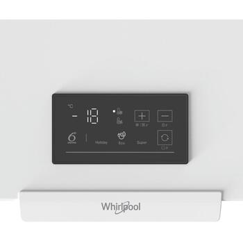 Whirlpool Морозильник W3RHS19EW2, 198L, 85см, E, отдельно стоящий, дисплей, быстрая заморозка, 10кг/24ч (W3RHS19EW2)