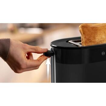 Bosch Tosteris MyMoment TAT2M123, 950 W, 2, melna krās., automātiskā izslēgšanās, atkausēšanas funkcija, augsts pacēlums (TAT2M123)
