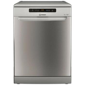 Indesit посудомоечная машина D2F HD624 AS, 60 см, 14 комплектов, 9 программ, класс E, дисплей, серебристый (D2F HD624 AS)