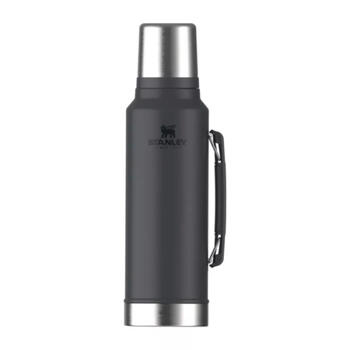 Stanley® Legendary Classic Bottle 2.0, 2811347121, 1,4л, черный, нержавеющая сталь, 40ч горячий, 35ч холодный, 6д со льдом (2811347121)
