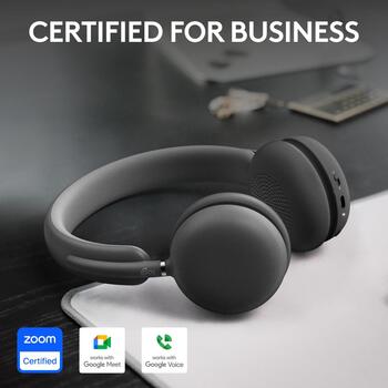 Logitech Zone Wireless 2 981-001311, austiņas, Bluetooth 5.2, 40mm, ANC, 5 mikrofoni, 15h sarunas, 22h atskaņošana, 50m, USB-C (981-001311)
