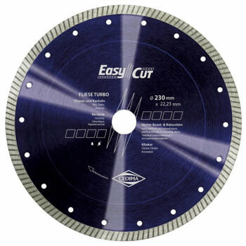 Cedima Алмазный резак Fliese Turbo 50007023, 125x1,5/22,23mm, 0,12кг, керамика, твердый камень (50007023)