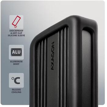Axagon EEM2-40G внешний корпус SSD, USB4 40Gbps, M.2 NVMe, 2230-2280mm, алюминий, UASP, TRIM (EEM2-40G)