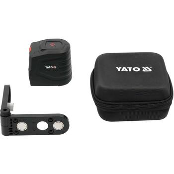 Yato лазерный уровень YT-30426, 25 м, ±1,5 мм/5 м, 505-520 нм, <1 мВт, ±3°, IP54, 2x1,5 В AA, 3 В, 1/4