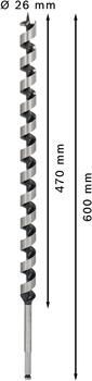 Urbjmašīnām/skrūvgriežiem, triecienurbjmašīnām/triecienskrūvgriežiem PRO WOOD SPIRĀLURBIS BOSCH 2608585724 (2608585724)