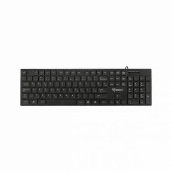 Sbox Клавиатура K-18US, 105 клавиш, полное раскладка, мембрана, USB 2.0, 1,35м (K-18US)