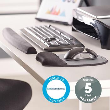 MOUSE PAD MEMORY FOAM/SILVER STREAK 9175801 FELLOWES (9175801)