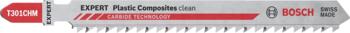 3 figūrzāģa asmeņi T301CHM PlasticComposites, Figūrzāģiem EXPERT PLASTIC COMPOSITES CLEAN T301CHM FIGŪRZĀĢA ASMENS, 2608900566, BOSCH (2608900566)