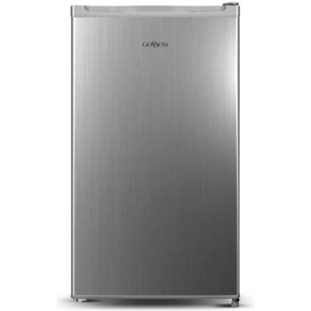 Goddess Холодильник GODRSE085GS8SSE, 90L, 39dB, отдельно стоящий, 1 дверь, класс E, серебристый (GODRSE085GS8SSE)