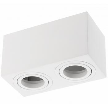 Gtv потолочный светильник AVEIRO DUO BIS OS-AVB80160KW2-10, 2x20W, GU10, IP20, 220-240V, 50-60Гц, белый, квадратный (OS-AVB80160KW2-10)