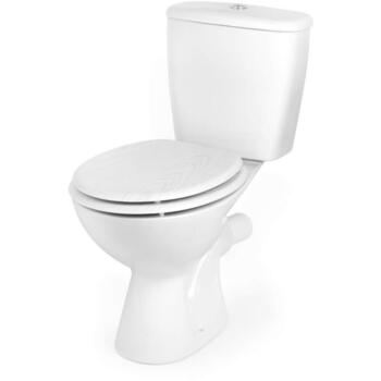 Beldray Унитазное сиденье LA00000073WHTEU7, 37x43см, 34x41.5см, белый, дерево, цинковые петли (LA00000073WHTEU7)