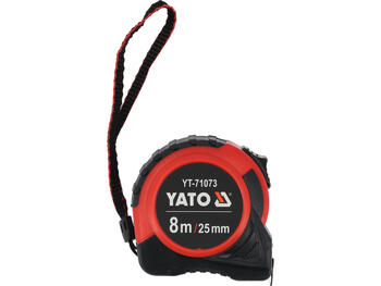Yato Mērlente YT-71073, 8m, 25mm, tērauds, ABS, II klase, fiksēts āķis, klips (YT-71073)