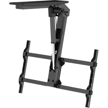 Sbox televizora kronšteins CPLB-M0748, 43''–86'', 45kg, 200x100–800x400, melns, +2°/-2°, 130cm no sienas (CPLB-M0748)