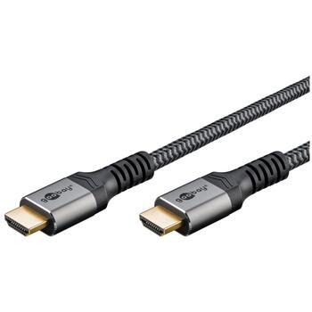 Goobay HDMI kabelis ar Ethernet 64994, 2 m, 4K60Hz atbalsts, līdz 18 Gbps datu pārsūtīšanas ātrums (64994)
