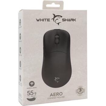 White Shark Мышь AERO-B WGM-5015, 55g, 6400 DPI, 6 кнопок, 2.4 GHz беспроводная, 1.8m кабель, программируемые кнопки (AERO-B)