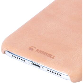 Krusell Sunne Cover Apple iPhone XS Max 61534, задняя крышка, светло-коричневый, кожзам, беспроводная зарядка (61534)