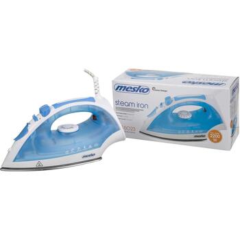 Mesko Tvaika gludeklis MS 5023, 2200 W, ar vadu, nerūsējošā tērauda, tvaika trieciens, pretkaļķu funkcija (MS 5023)