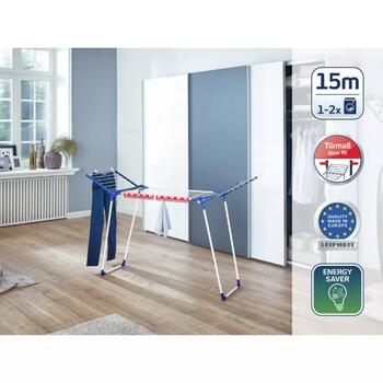 Leifheit Pegasus 150 Solid Slim 1081570, 15м, 105см, 55см, 2 держателя, нержавеющая сталь (1081570)
