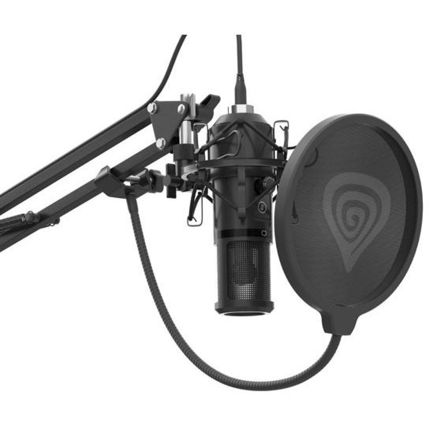 Genesis студийный микрофон Radium 400 G2 NGM-2285, USB, -29 dB, 20 - 20000 Hz, 192 kHz, 24 бит, кардиоида, металл (NGM-2285)