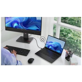 Lenovo ThinkVision T27QD-4v монитор 64B8UAT1EU, 27 дюймов, 2560 x 1440, 120 Гц, 4 мс, 350 кд/м², HDMI 1, USB-C, VESA 100x100 (64B8UAT1EU)