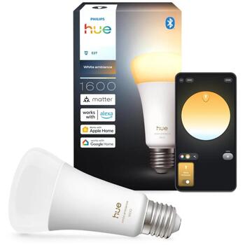 Philips Hue WA 1600 A67 1P EU, умная лампа, E27, 11.8 Вт, 1600 лм, 1000-20000 K, Bluetooth, Zigbee, 8720169364288 (8720169364288)