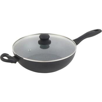 Russell Hobbs RH028121EU7 вок-сковорода, 28см, 3,5л, алюминий, эффект мрамора, антипригарное, для индукции, с крышкой (RH028121EU7)