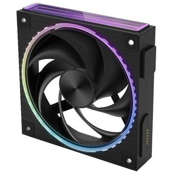 Zalman ZM-DF120 BLACK, 120mm ventilators, ARGB, PWM, 800-2300 RPM, 70.1 CFM, 2.13 mmH2O, 34.5 dBA, 2 lodīšu gultnis (ZM-DF120 BLACK)