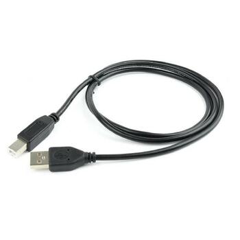 Gembird kabelis USB 2.0 A-B 1m melns, zelta kontakti (CCP-USB2-AMBM-1M)