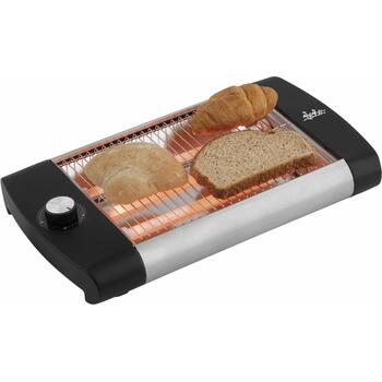 Jata JETT1588 tosteris, 600W, 230V, 12 līmeņi, 1 restīte, taimeris 5min, nerūsējošais tērauds, noņemama drupaču paplāte (JETT1588)