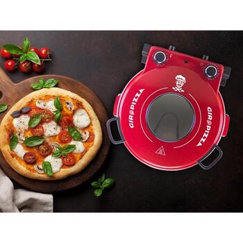 Beper Пицца Сковорода P101CUD301, 1200 W, 31 см, Красный, Неприлипающая, Регулировка температуры, 5 уровней готовки (P101CUD301)