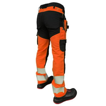 Pesso Hi-Vis bikses Uranus Flexpro KD135OR_C50, CL2, oranžas, C50, 320g/m², EN ISO 20471 (KD135OR_C50)