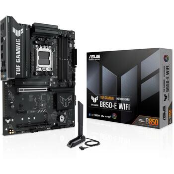 Asus Mātesplate TUF GAMING B850-E WIFI, AMD AM5, DDR5, 256 GB, 4 DIMM, 3 M.2, 4 SATA III, 2.5 Gb Ethernet, Wi-Fi 6E (TUF GAMING B850-E WIFI)