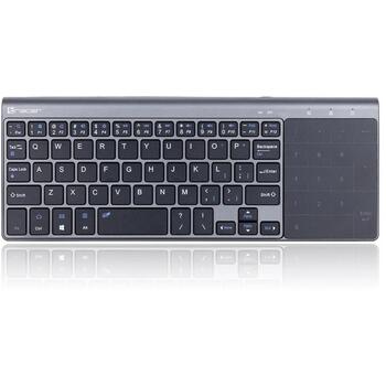 Tracer беспроводная клавиатура с тачпадом TRAKLA46934, 10м, AA, мембрана, 6 мультимедийных клавиш, эргономичный дизайн (TRAKLA46934)
