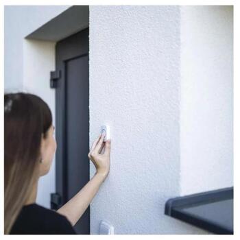 Emos Беспроводной дверной звонок P5733W, P5733W, 150м, 36 мелодий, IP44, 110дБ, 1x3V CR2032 в комплекте, self-learning (P5733W)